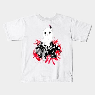 Friendly Floral Ghost Kids T-Shirt